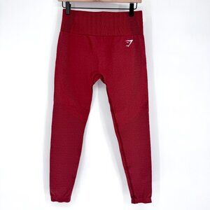 Gymshark Seamless High Waist Leggings Red Rust Women’s Size L